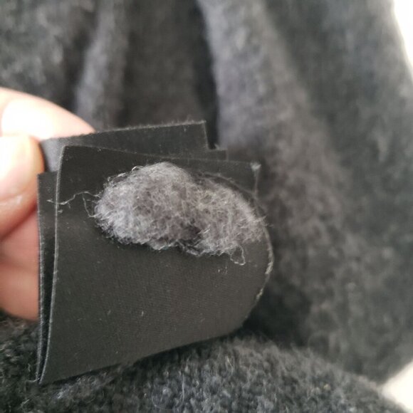 Anthropologie XS Faux Wrap Soft Alpaca Wool Surplice VNeck Collar Grey Sweater - Picture 8 of 16